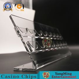 Ράφι 2 σειρές 370*140*130mm επιτραπέζιας επίδειξης ροδών ρουλετών τσιπ πόκερ μπακαράδων κατόχων χαρτοπαικτικών λεσχών
