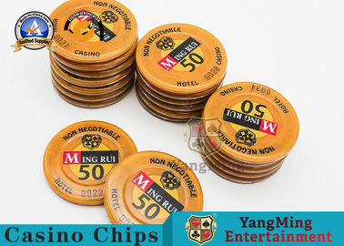 Promotional  ABS Sticker RFID Casino Chips 3-4.3MM Thinkness Custom Logo
