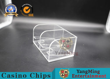 Plastic Thickness Playing Cards Holder / Luxury Vip Club Personalized Two Deck