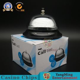 Upscale Poker Club Competition Call Bell Factory Custom Stainless Steel Hand Pat Ring Bell For Casino Table Accessories