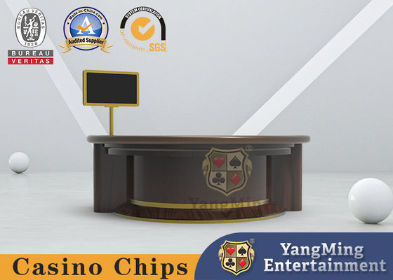 Electronic Billing System Semicircle Casino Poker Table High Density Sponge