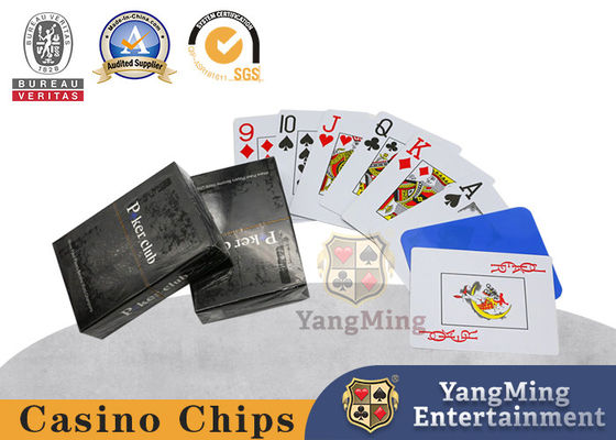 100% PVC πλαστικό Texas Hold'em τραπέζι, Καζίνο ειδικά κόκκινο και μπλε ανθεκτικά χαρτιά παιχνιδιού