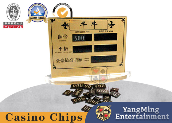 Καζίνο Bull Poker Table Limited Κόκκινη κάρτα Ακρυλική πλαστική εκτύπωση οθόνης Μπορεί να προσαρμοστεί